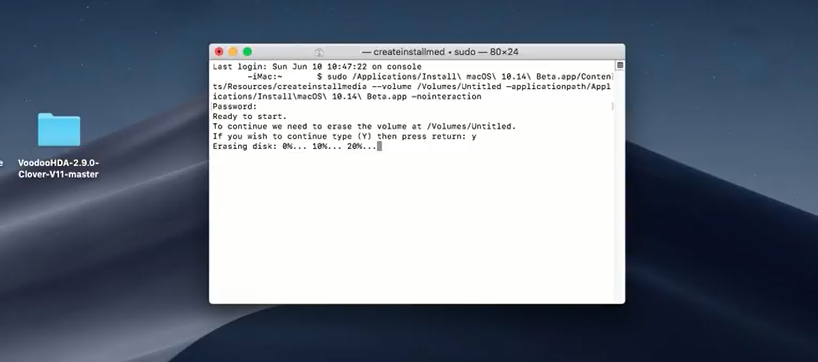 Create Bootable USB for macOS Mojave on Windows