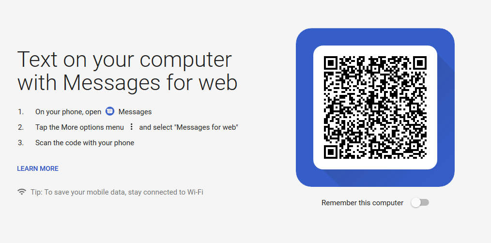 Messages for Web