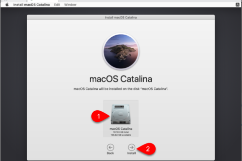 Choose Hard Disk to Install macOS