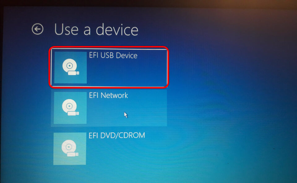 2. EFI USB Flash Drive