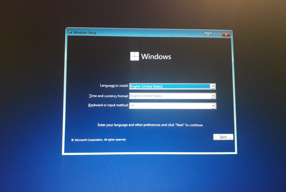 3. Windows 11 Installation Page